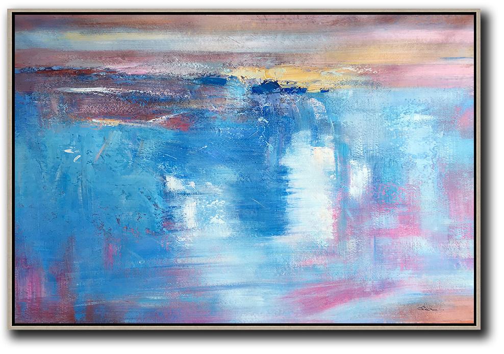 Oversized Horizontal Contemporary Art - Oil Painting Reproductions Extra Large